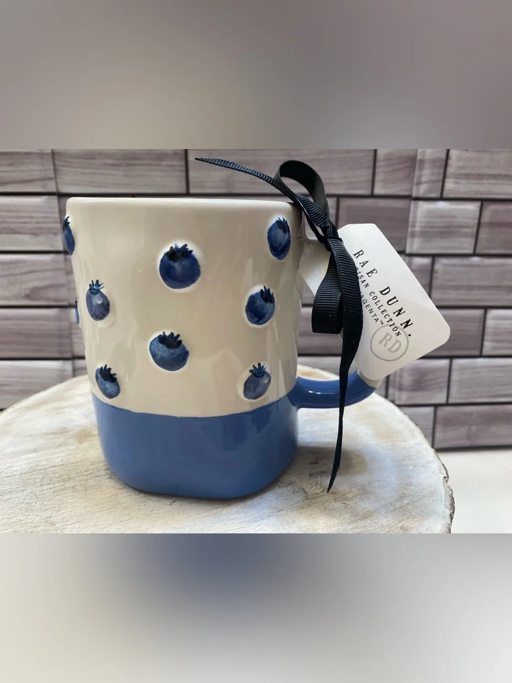 Rae Dunn ❤️ceramic Blueberry “Sweet” Mug NWT